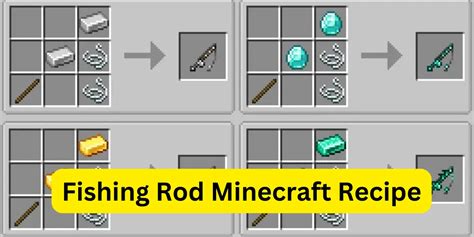 fishing rod mc|Fishing Rod Recipe .
